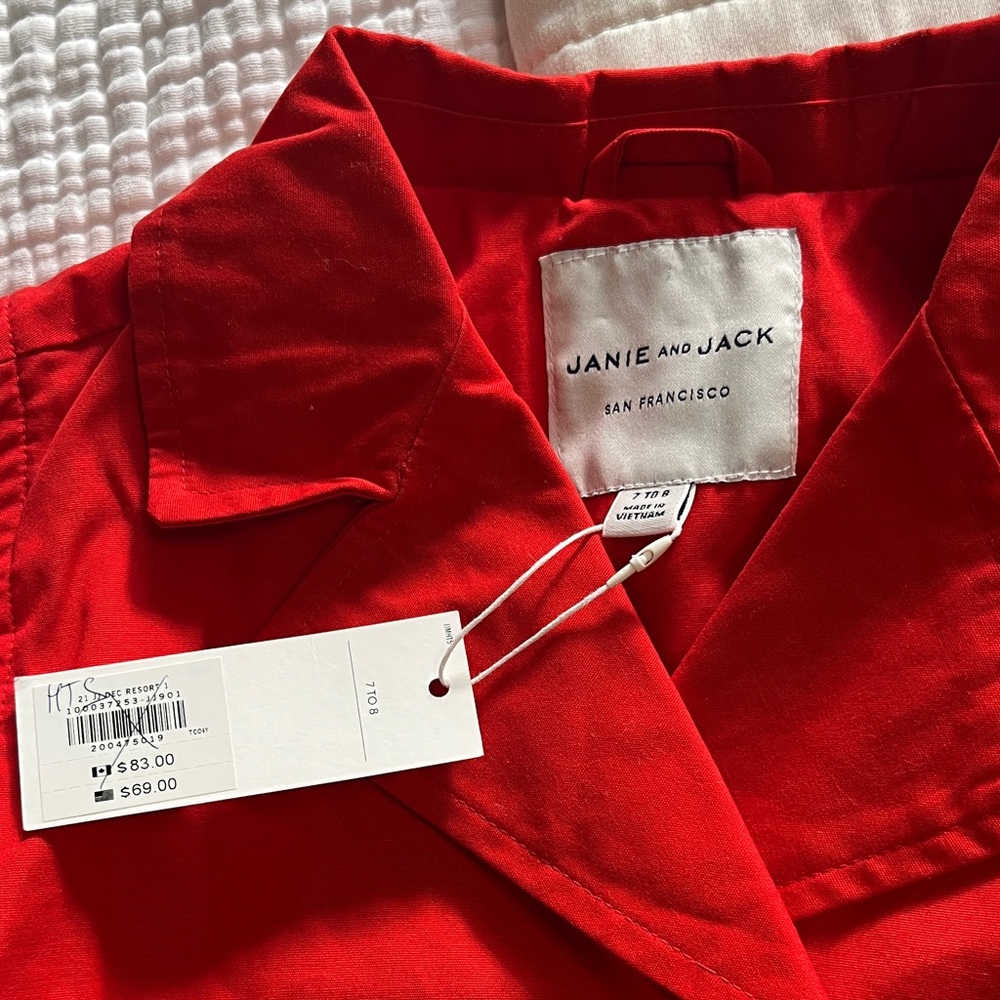 Janie and Jack • Scarlet Pea Coat for Kids - Picture 4 of 5